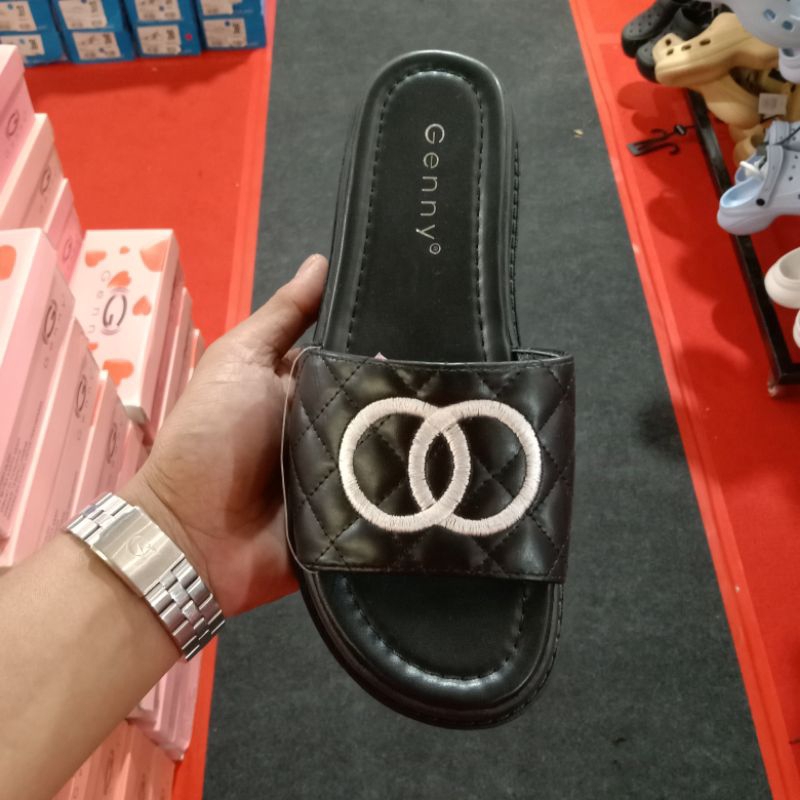 GENNY SANDAL SLIP ON | SANDAL SLIDE WANITA | ORIGINAL