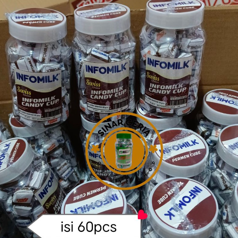 

[Produk RE40] permen viral millo milo INFOMILK COKLAT isi 60 pcs Best Produk ★