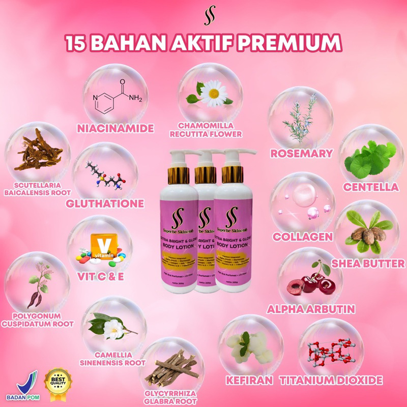 Bodycare ss|handbody beauty|superbe skincare|pemutih badan|collagen badan