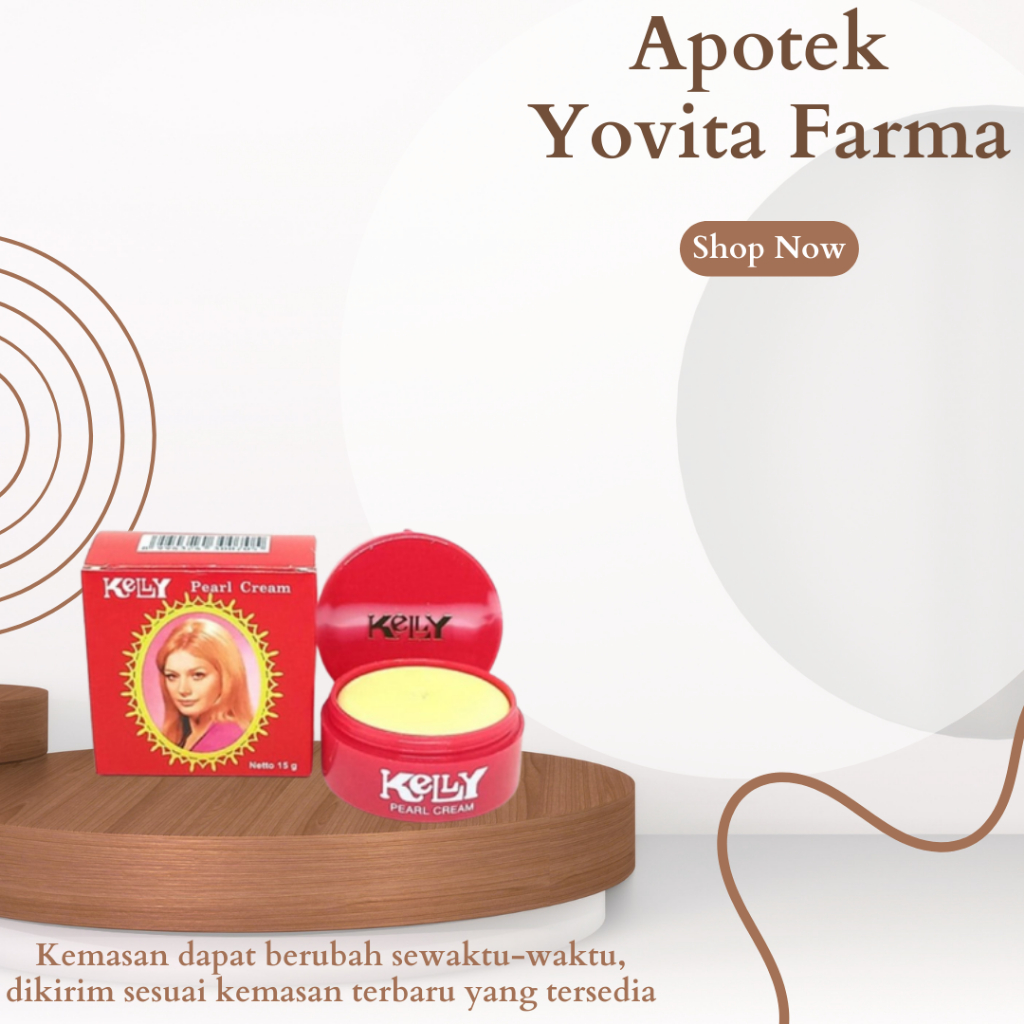 Kelly Pearl Cream Cream Penyamar Noda Wajah Pemutih Pelembab