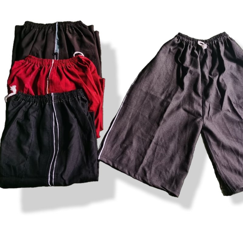 Celana Pria Jumbo bapak bapak  7/8 Super Jumbo Kantong Saku Resleting