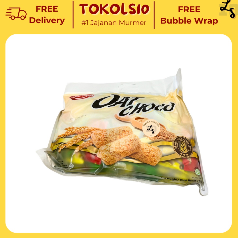 

D!skon Naraya Oat Choco Sereral Original/Cokelat/Stroberi/Pandan 1 Pack Isi 40 pcs @10gr Murah Meriah