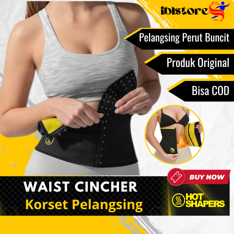 Korset Pelangsing Pembakar Lemak Perut Buncit Ori Korset Pengecil Perut Buncit Wanita Hot Shapers Co