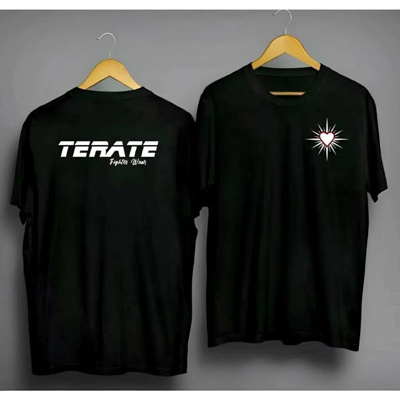 T-SHIRT KAOS DISTRO TERATE FIGHTER WEAR PRIA WANITA