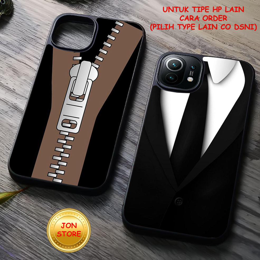 JON-STORE ( FF 26 ) Casing/Case Sofcase Hardcase Glossy/kilau Motif Dasi Unik Untuk Samsung A14 A24 