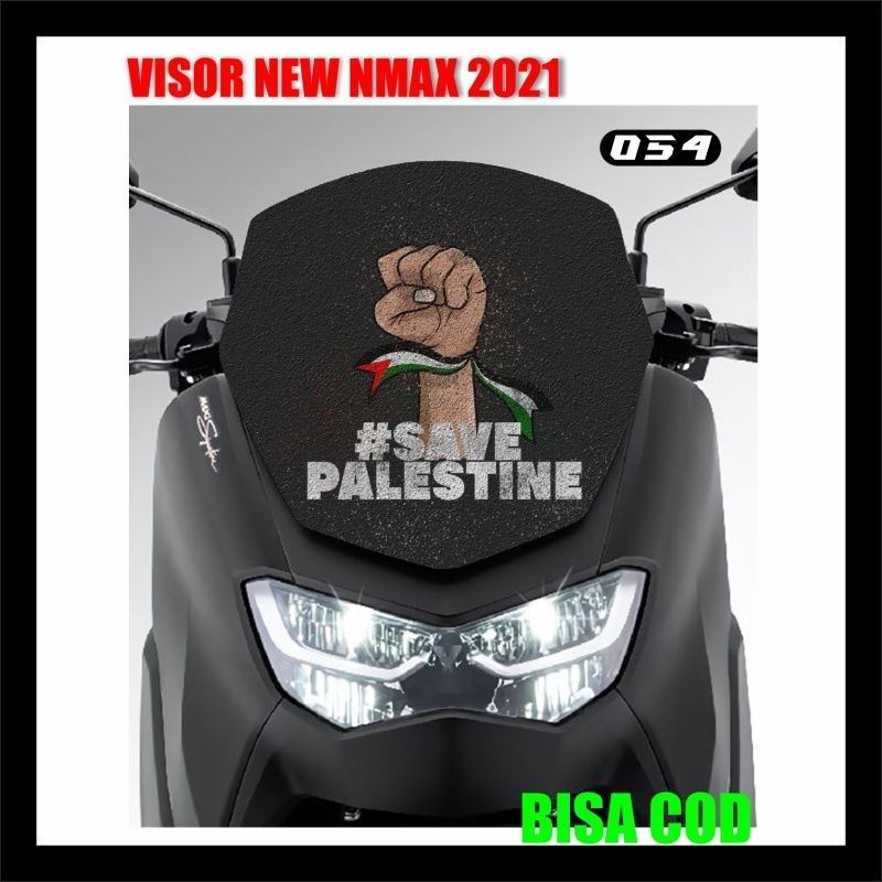 Sticker Visor Windshield Nmax New 155 Variasi Free Palestina / Falestina