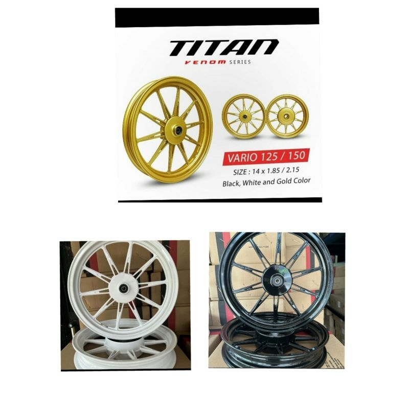 VELG/PELEK RECING VROSSI VENOM SUN VARIO 110/BEAT/SCOOPY UK 185-215-14