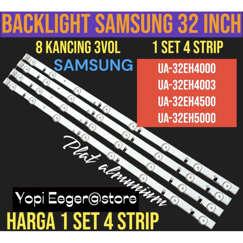 BACKLIGHT TV LCD LED SAMSUNG 32 INCH UA32EH4000 UA32EH4003 UA32EH4500 UA32EH5000 8LED