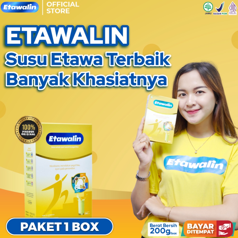 

[☚N29>] Etawalin Susu Kambing Atasi Nyeri Sendi Dan Asam Urat Original 1 Box Potongan