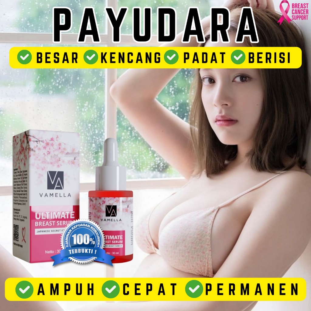 Ready Stok VAMELLA SERUM PAYUDARA PEMBESAR DAN PENGENCANG PAYUDARA AMPUH PERMANEN ORIGINAL