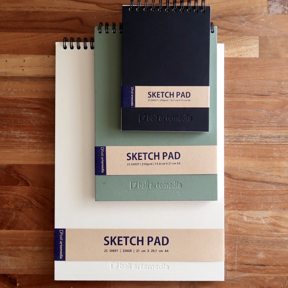 

Sketch Pad Bali Artemedia A6 / A5 / A4 / Sketchbook Drawing Pad Spiral 69