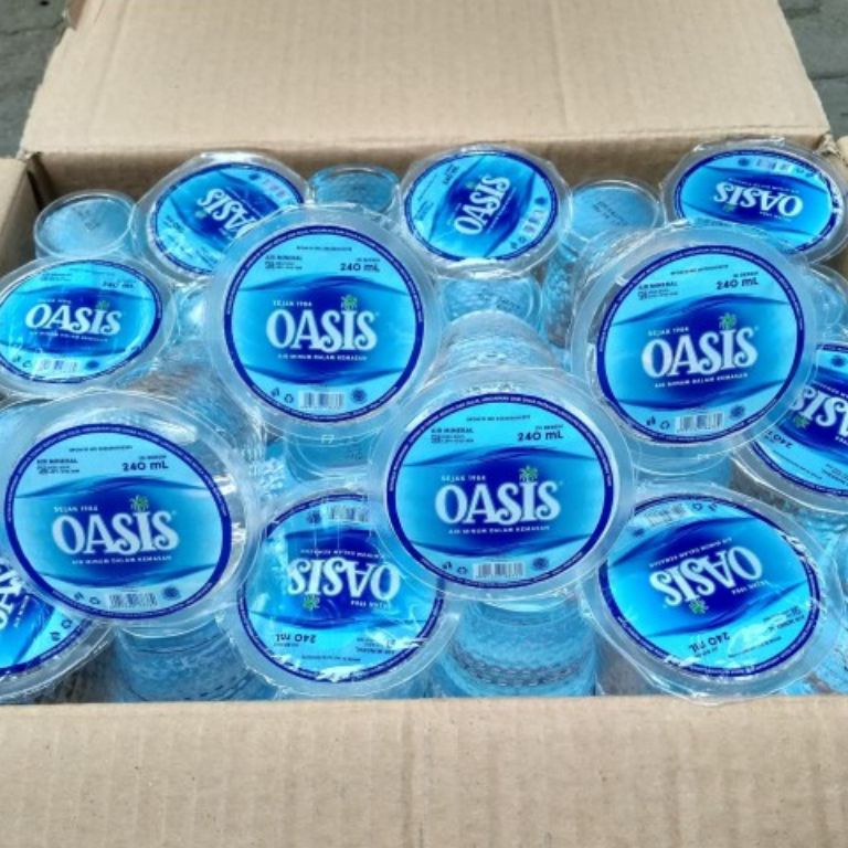 

Readii Stock OASIS GELAS AIR MINERAL KEMASAN GELAS 240 ML ISI 48 CUP Impor Terbaru