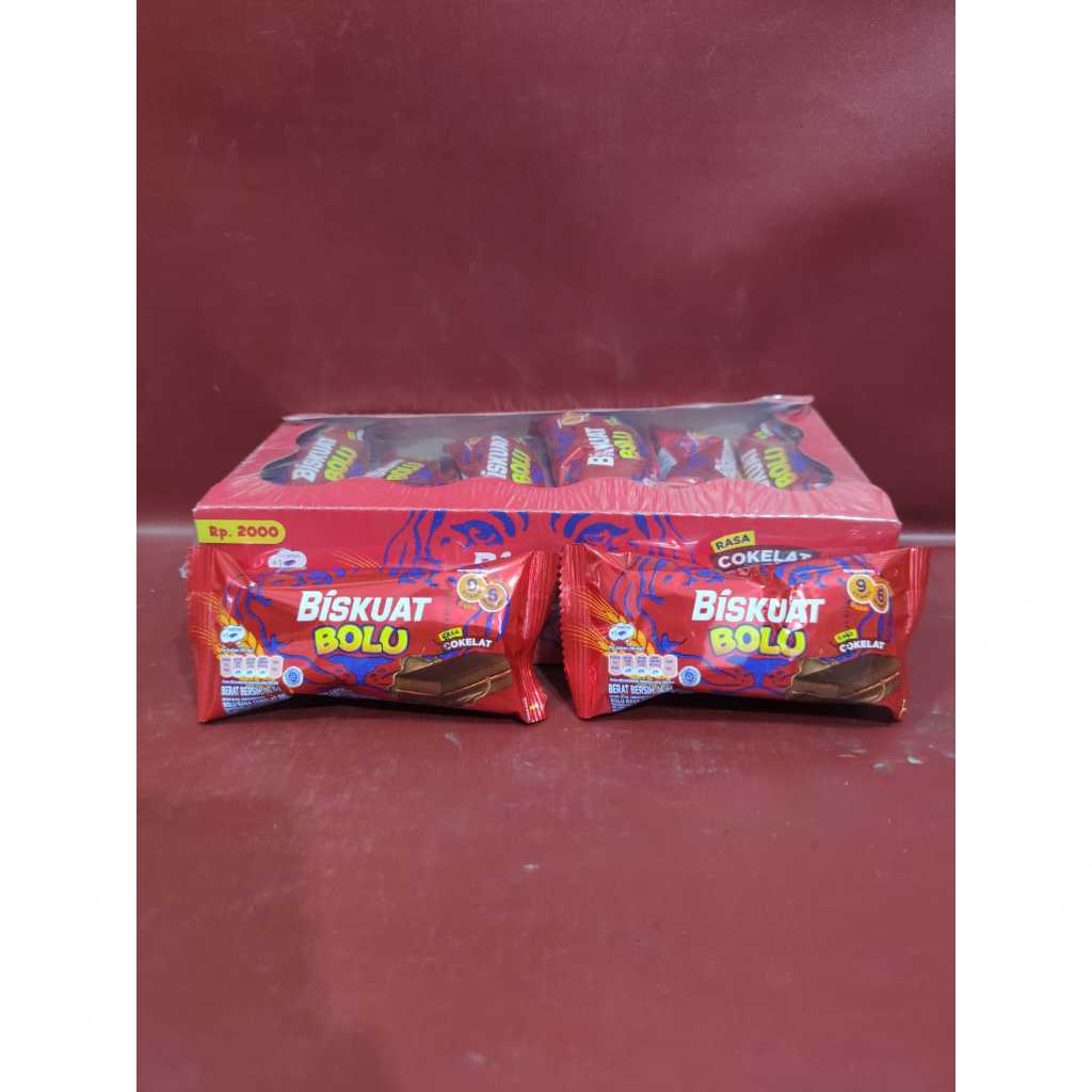 

Biskuat Bolu Lapis Rasa Coklat Per Box Isi 12Pcs