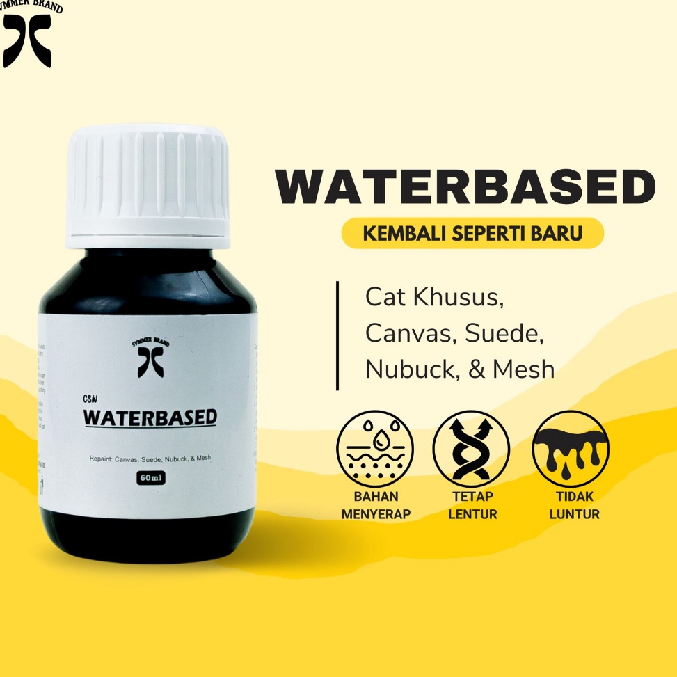 

ZVQ Repaint Cat Sepatu Waterbased Tas Topi Canvas Mesh Nubuck Recolor Suede Vans Converse Compass Kanvas Not Leather Dye - CSW 60ml eewuk