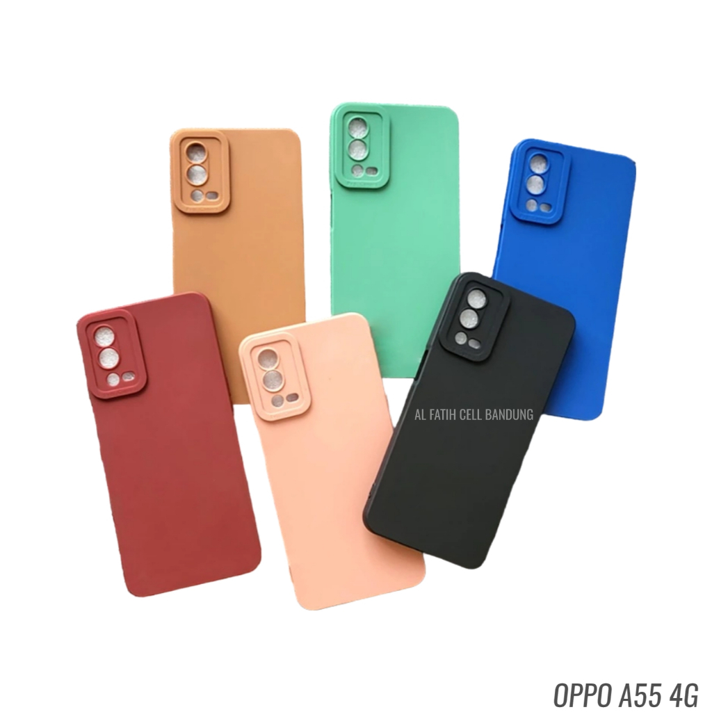 Case Oppo A55 A95 4G Softcase Pro Camera - Candy Case - Casing Macaron - Case Polos