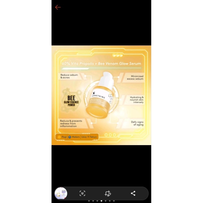 somethinc 60℅ propolis+ bee venom