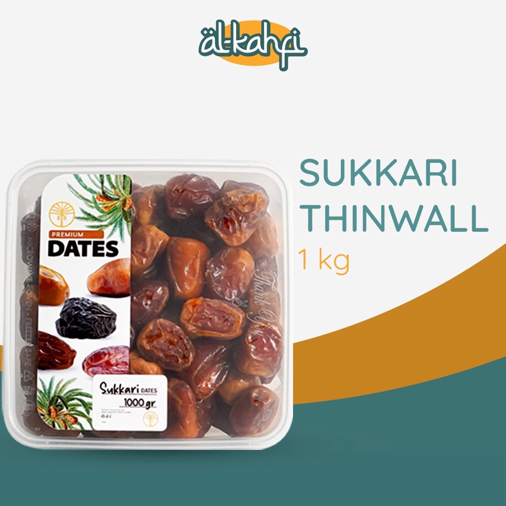 

75 Kurma Sukari 1 Kg Thinwall Kurma Raja Premium Original hddwt