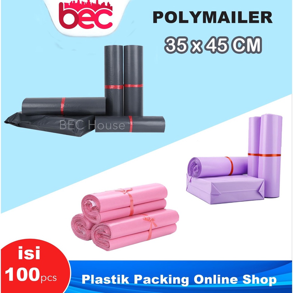 

Serba murah [35x45] POLYMAILER 100LEMBAR PLASTIK PINK PLASTIC PACKING ONLINE SHOP KUALITAS PREMIUM POLY MAILER H9N