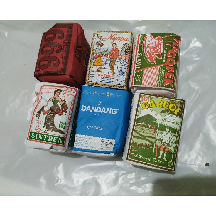 

[KODE PRODUK MJZCC8169] paket 6 teh solo sintren nyapu 999 gardoe gopek dandang wedangan angkringan solo viral ginasthel/teh racik solo wedangan hik/kombinasi 6 teh angkringan solo