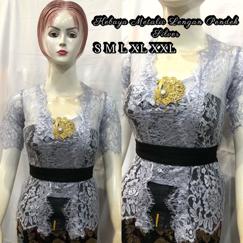 KEBAYA METALIK TANGAN PENDEK KEBAYA JADI BALI BAGUS MURAH