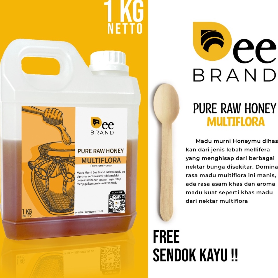 

➾Sale [1kg] Madu Cair Asli Multiflora P58 ➱