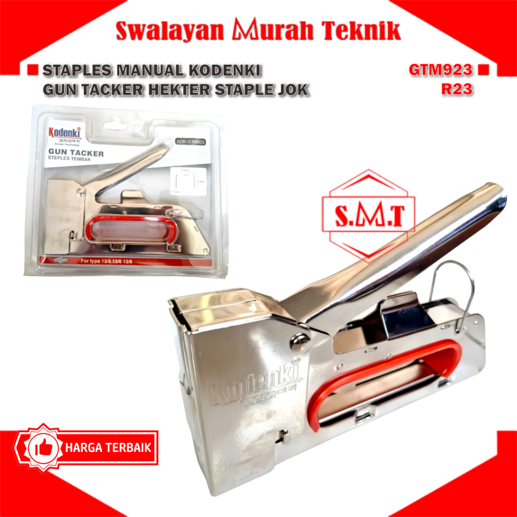 

Staples Manual KODENKI GTM923 Gun Tacker R23 Hekter Staple Jok