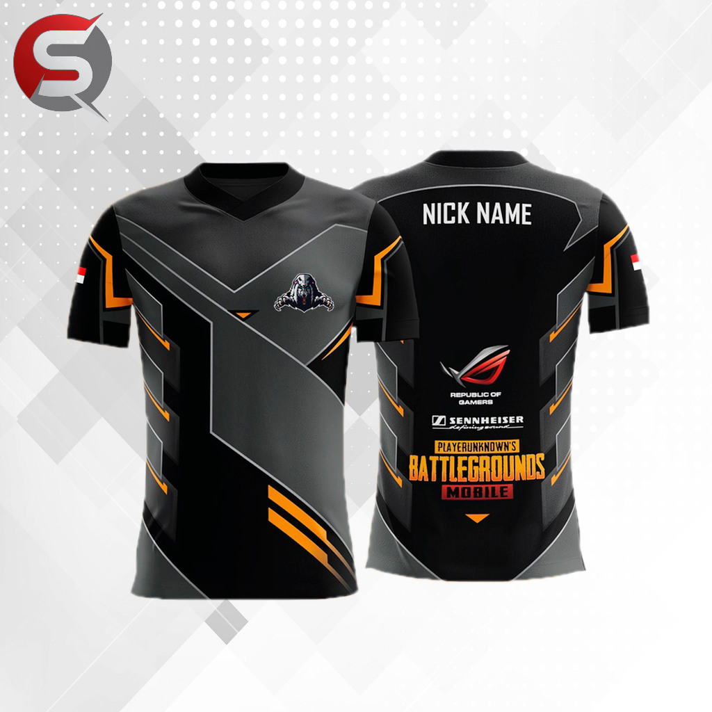 JERSEY BAJU KAOS GUILD CUSTOM SQUAD PUBG FREEFIRE FF MOBILE LEGENDS ML (FREE NICKNAME+LOGO)