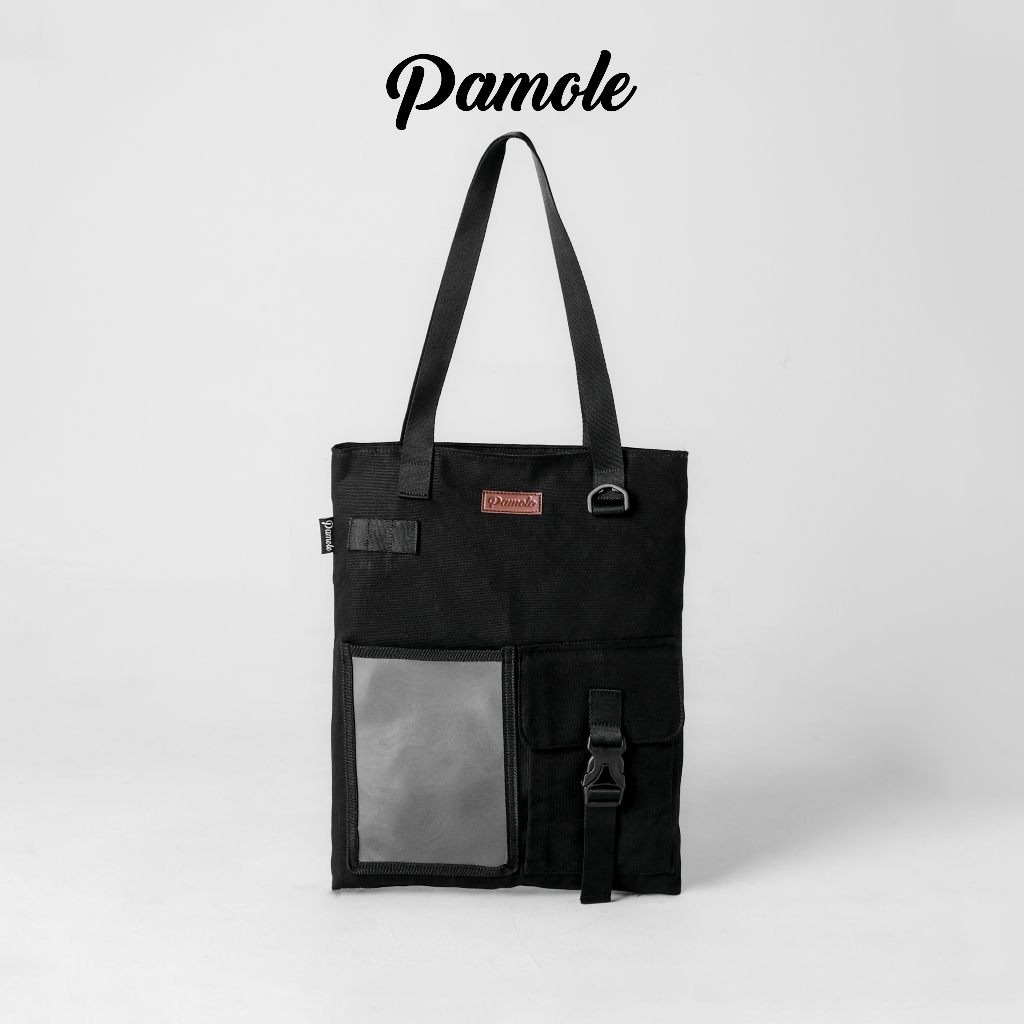 Pamole - Totebag Bahan Kanvas Penutup Resleting - Arel Series