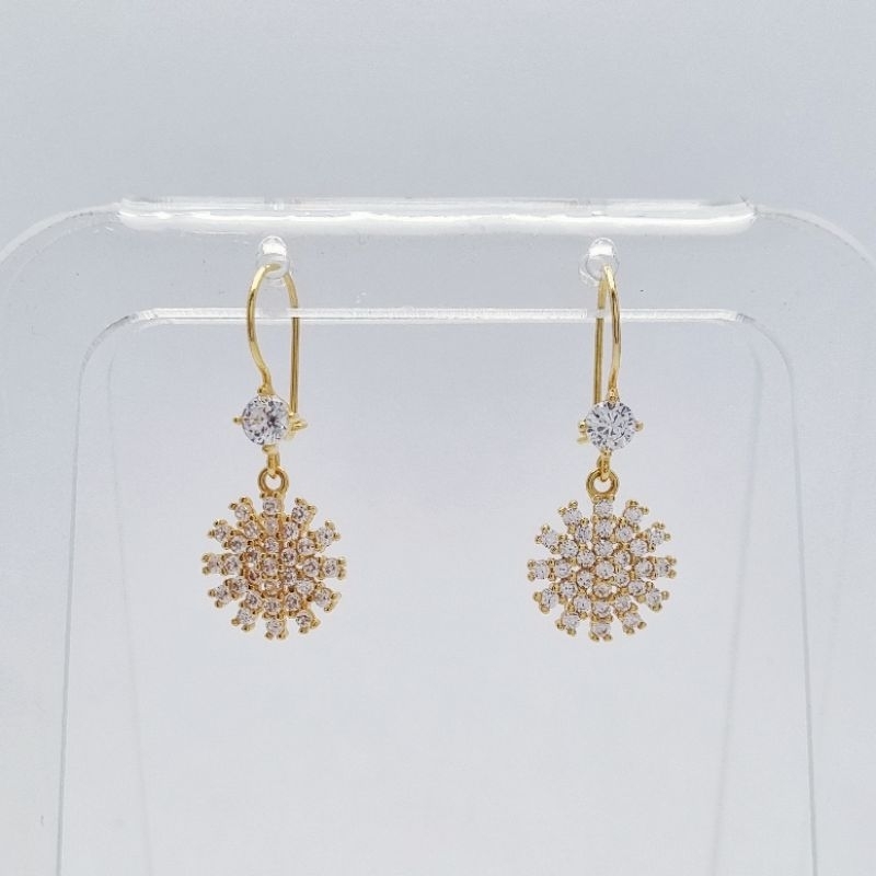 2.07 gr - Anting Emas Kawat Matahari 2.6 cm Kadar 70% 700 16K - T3