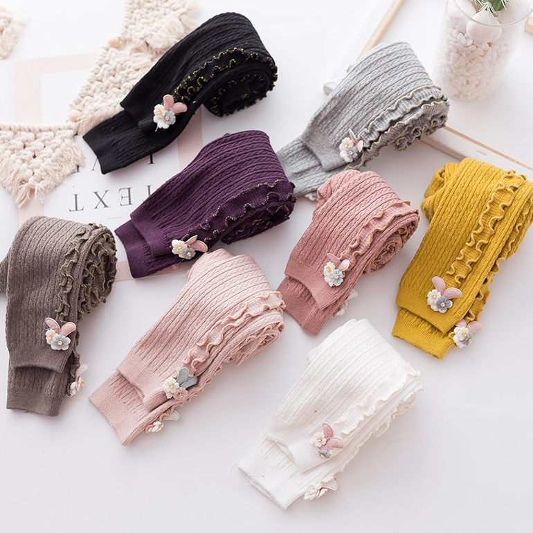 (0-3 TH) Korean Knit Longpants Kids Legging Rajut Import Bayi Celana Panjang Balita Anak Lucu Model 