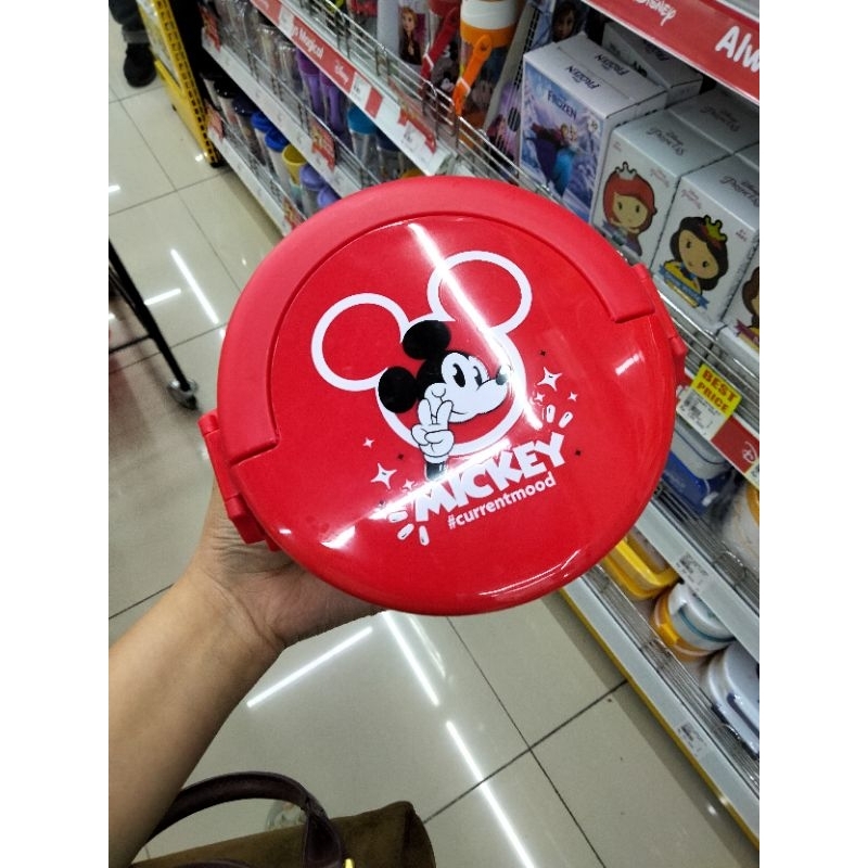 lunch box dlayer mickey mouse tempat bekal makan mr diy - jastip