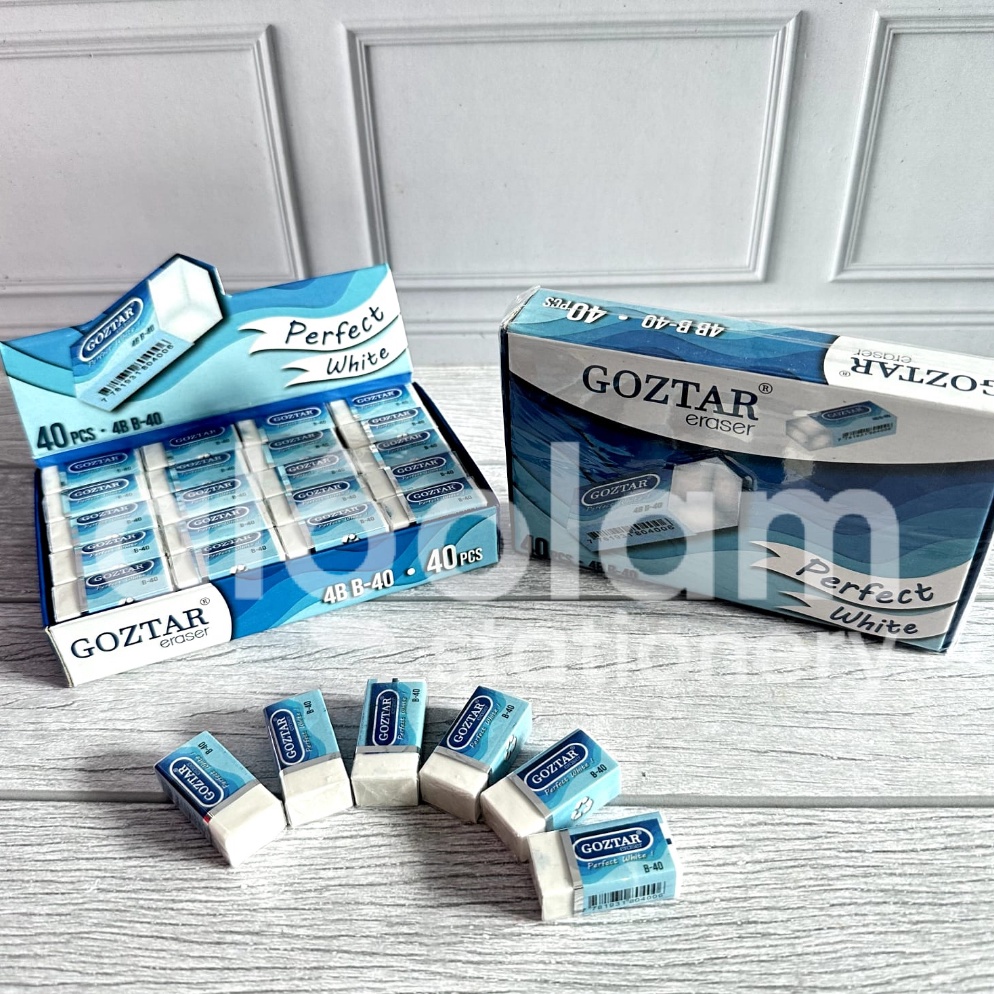 

[℡O42<] SATU PACK ( 40 PCS ) Penghapus Goztar Penghapus Opini Kecil Putih Always