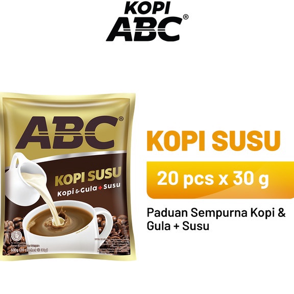 

[KODE F8WYA] ABC Susu 1 Bag (20 x 30 gr)