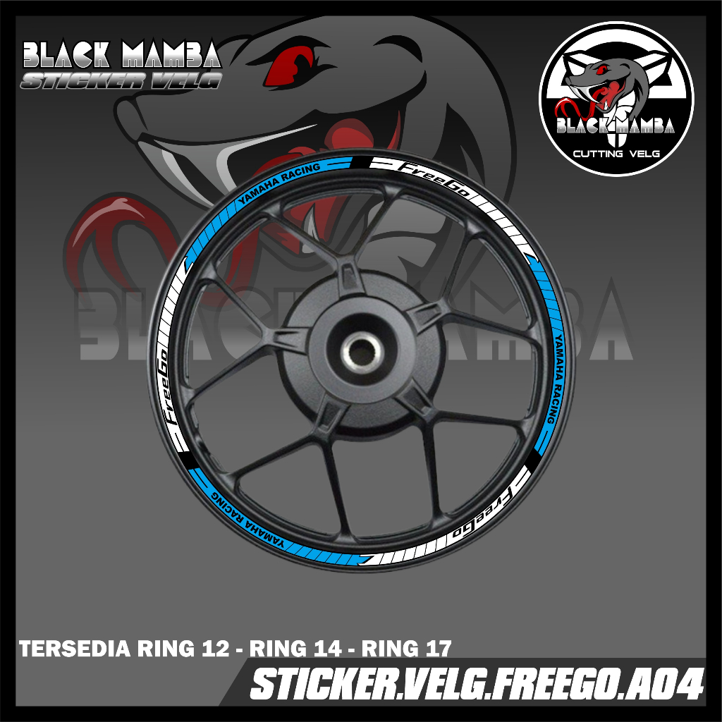 STICKER VELG FREEGO  - STIKER LIS LIST VARIASI BAN/VELG FREEGO A04