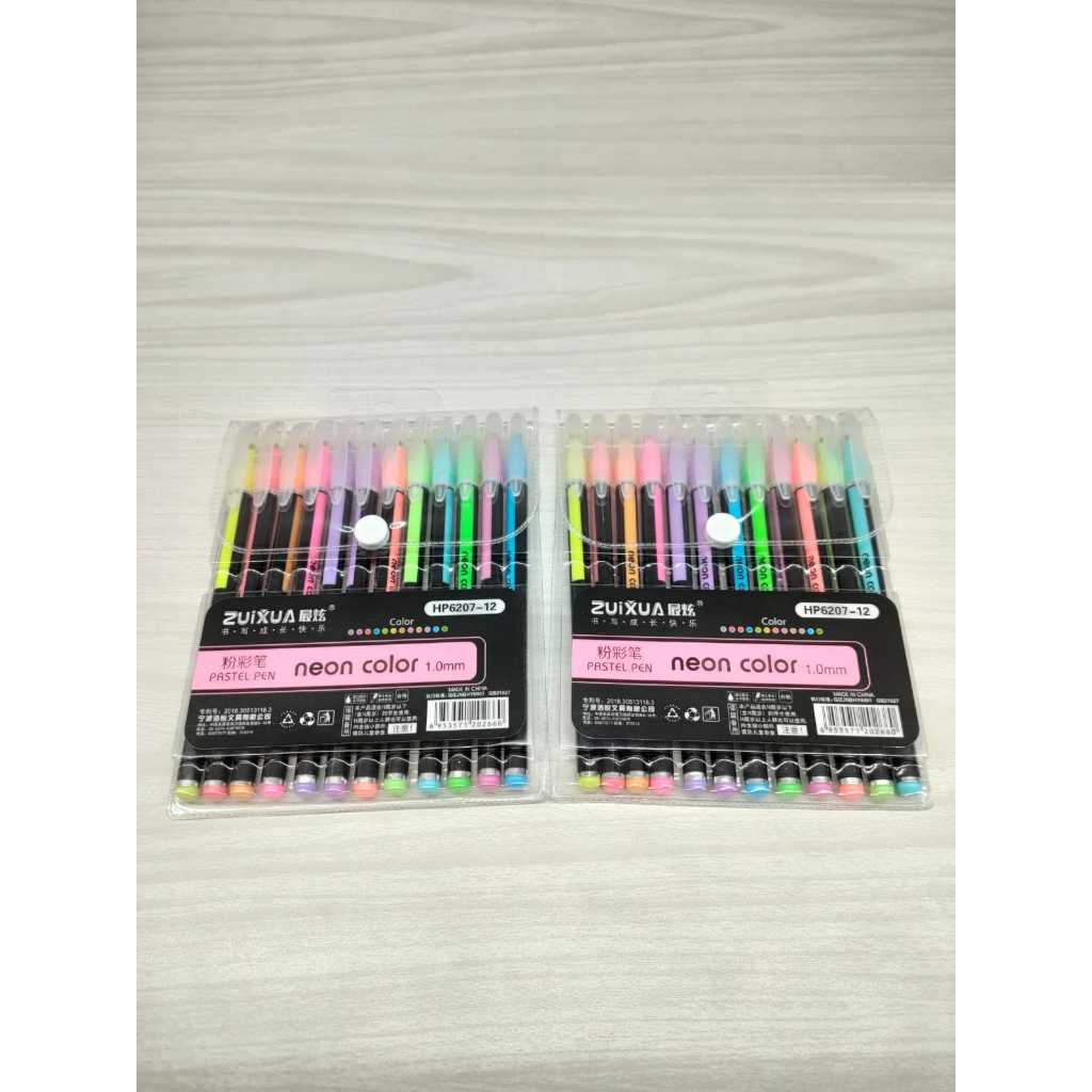 

PULPEN GEL ZUIXUA 12 W (NEON/GLITTER)