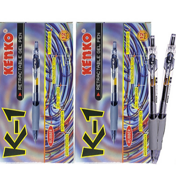 

Lusin Gel Pen Tinta Gel Pena Hitam K-1