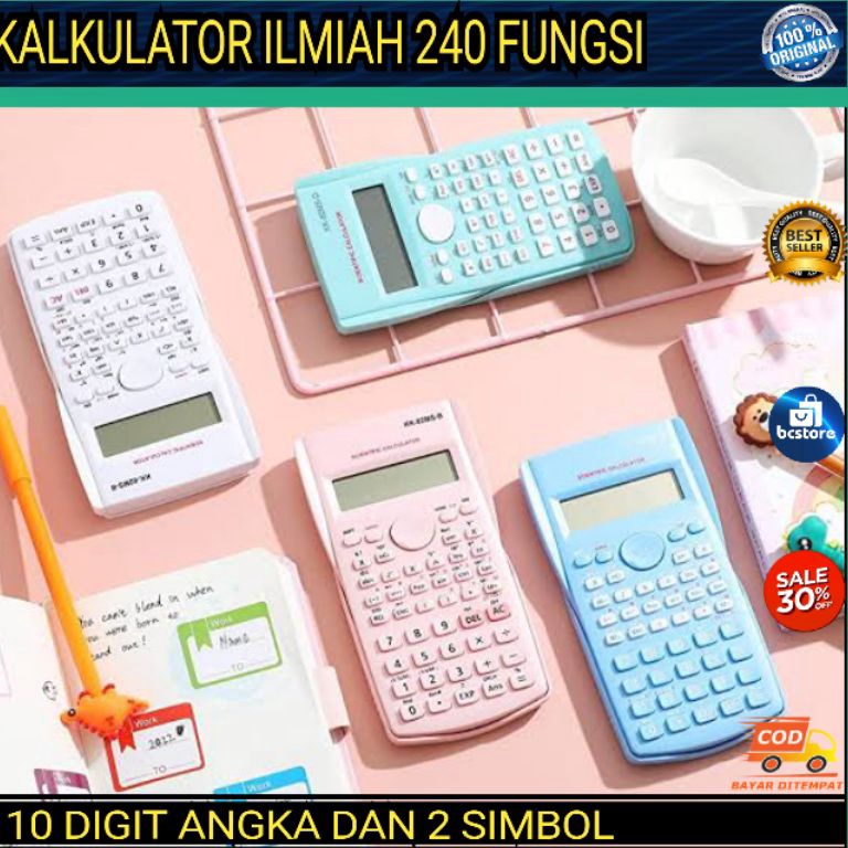 

[♥G64>] (COD) Kalkulator Ilmiah Warna Warni Scientific Calculator KK-82MS [180]