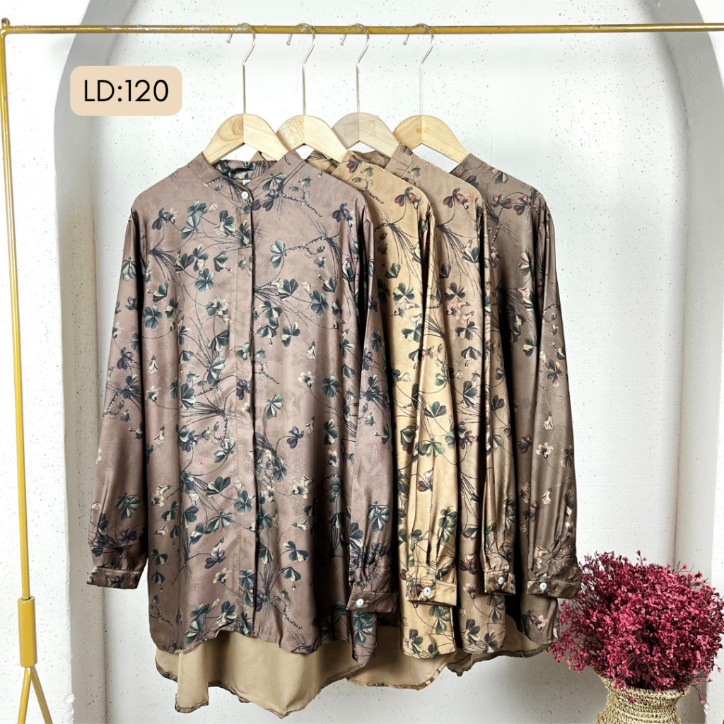 YASMIN LD 120 - Atasan Fashion Blouse Muslim Wanita Jumbo / Oversize