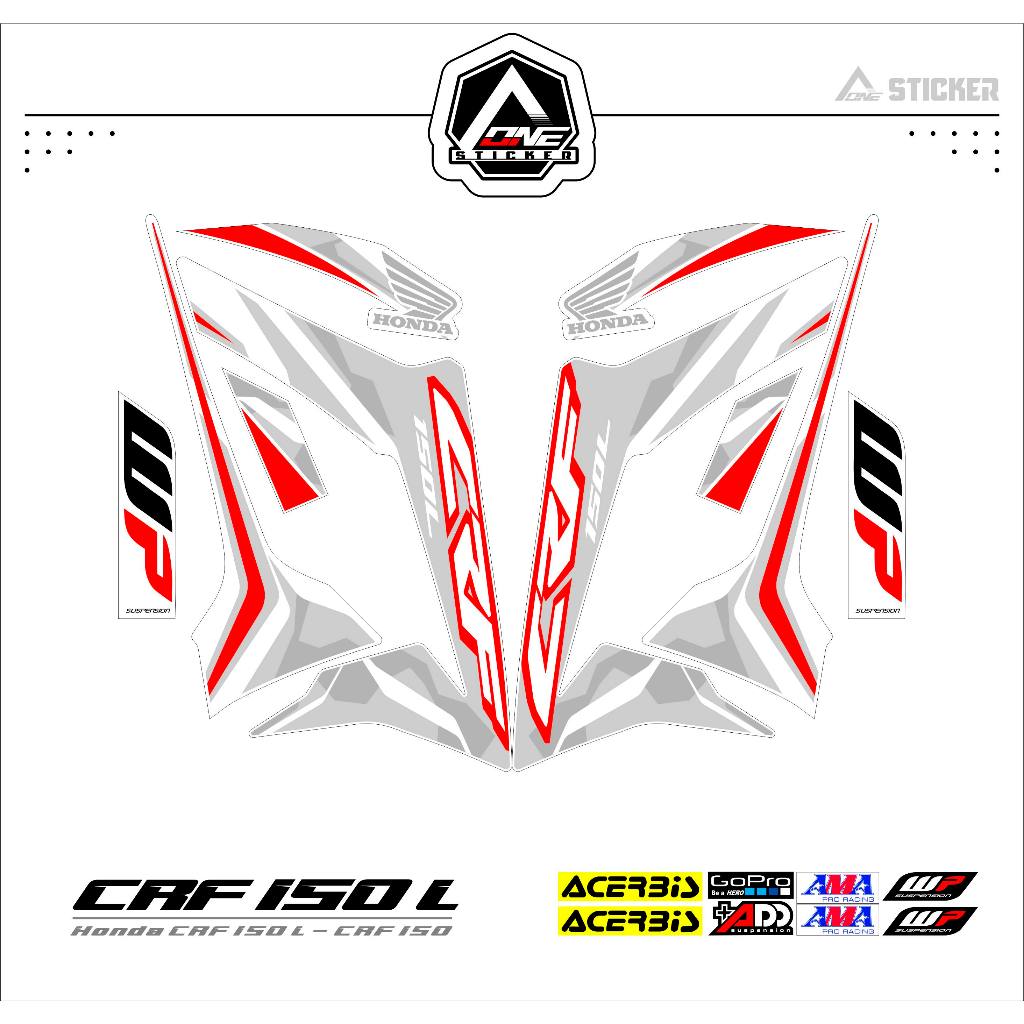 STRIPING HONDA CRF150 L MOTIF 8 / CRF150L / STIKER / STRIPING CRF150 / HONDA CRF / CRF150L / CRF / 1
