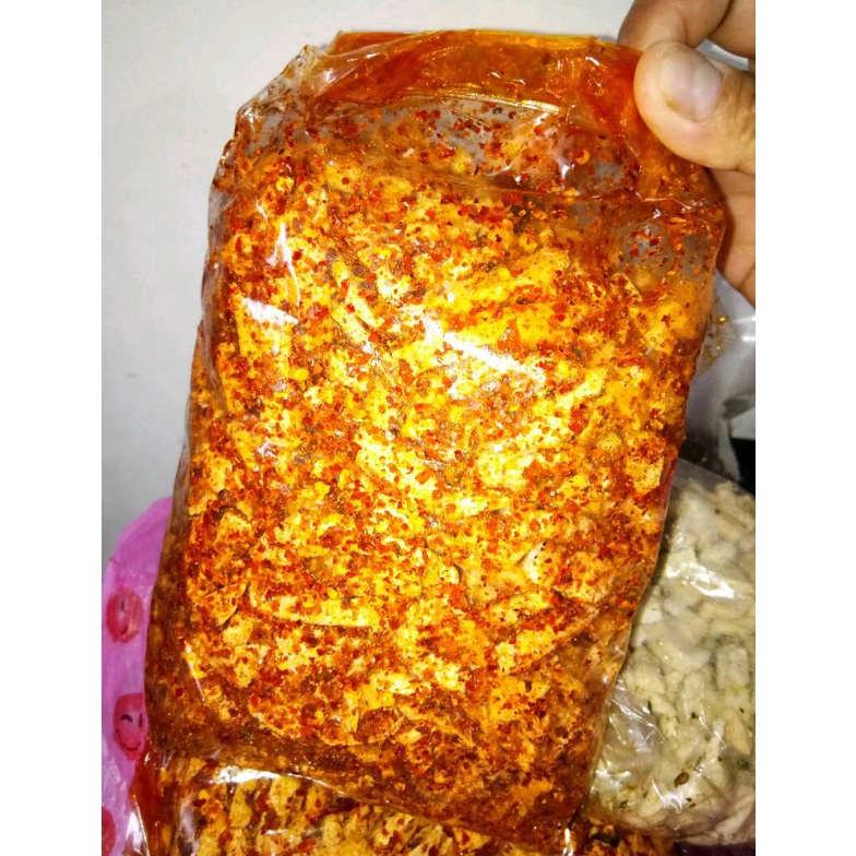 

Terupd@te Basreng Samarinda Bakso Goreng 500 Gram Pedas Daun Jeruk Original Setengah kilo 1/2 kg Snack Banjarmasin Fast On