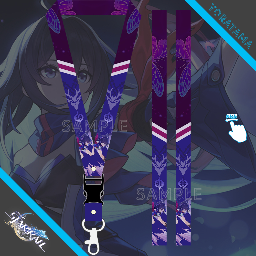 

Gantungan Tali Lanyard Seele Honkai Star Rail, Gantungan Anime Keren Murah