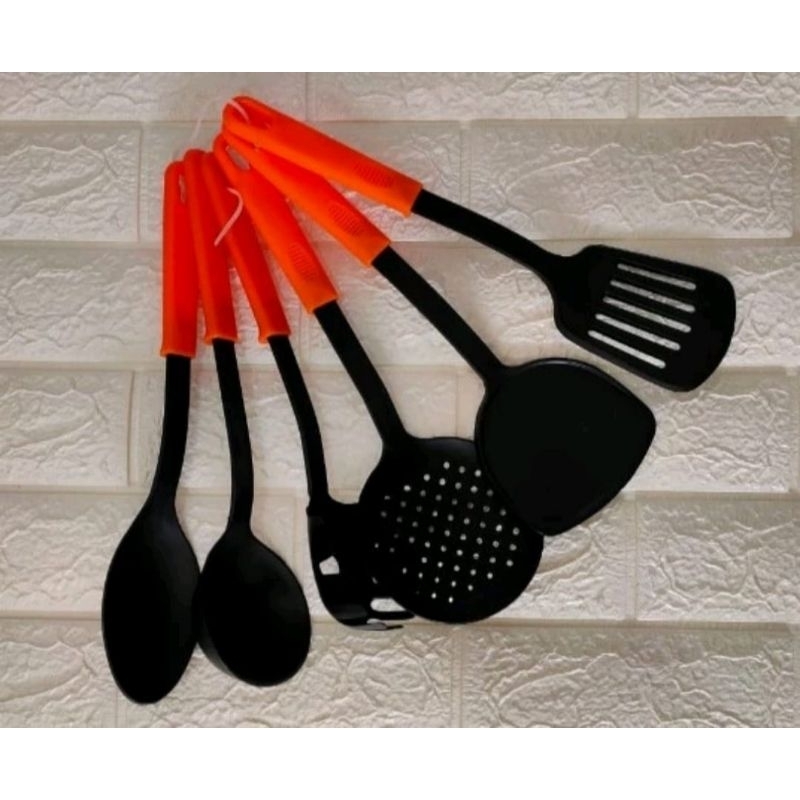 Spatula Set 6 Pcs / Sodet Set 6 in 1 / Alat Masak Goreng / Alat Dapur / Kitchen Tools Plastik