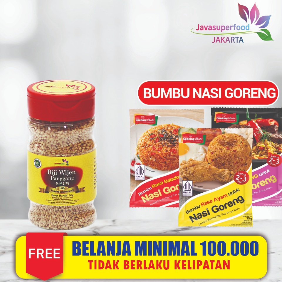 

St0k B4nyak Biji Wijen Panggang / Sesame Seeds Roasted 50g Harga pas
