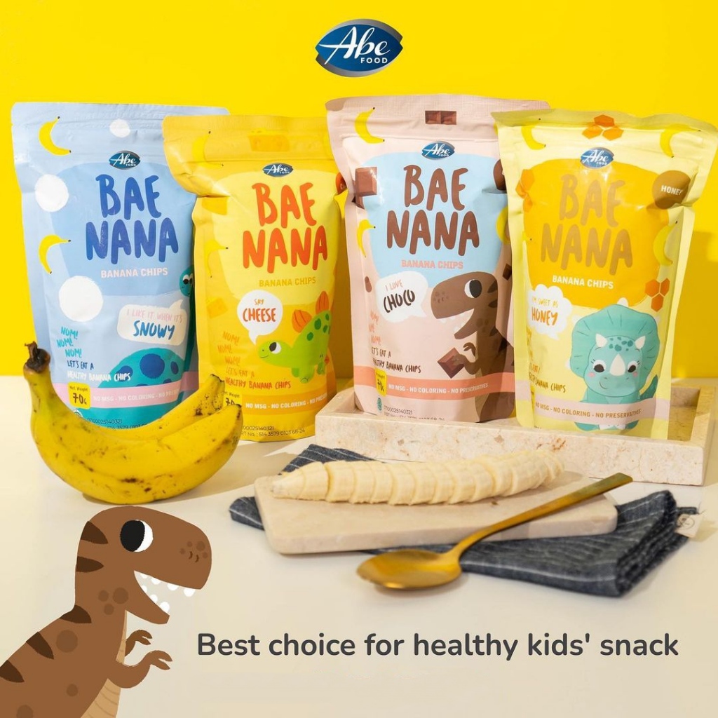 

Abe Food Baenana Banana Chips/Snack Anak/Kripik Pisang/ Cemilan Sehat