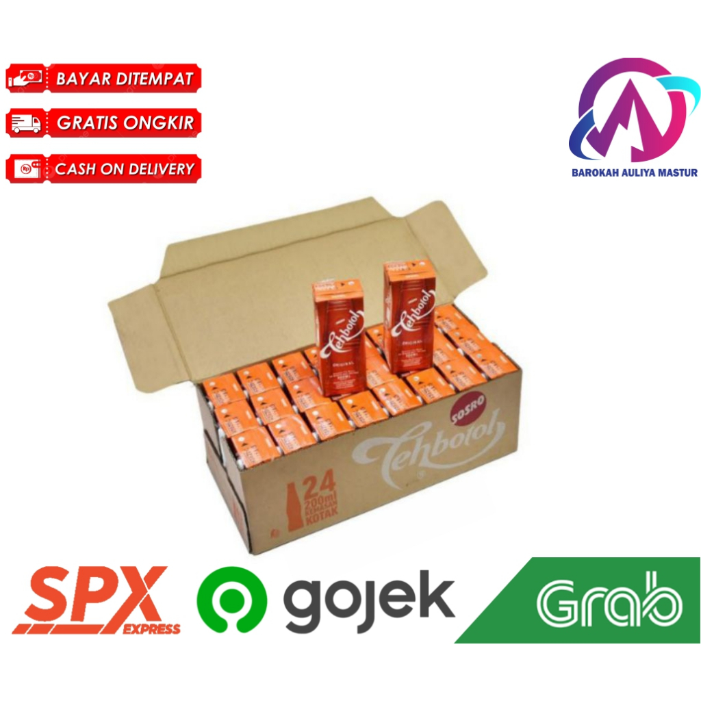 

TEH BOTOL KOTAK SOSRO Isi 24 Pcs × 200 ml Kirim Instan Grosir BAM Pasar Online Murah Padang