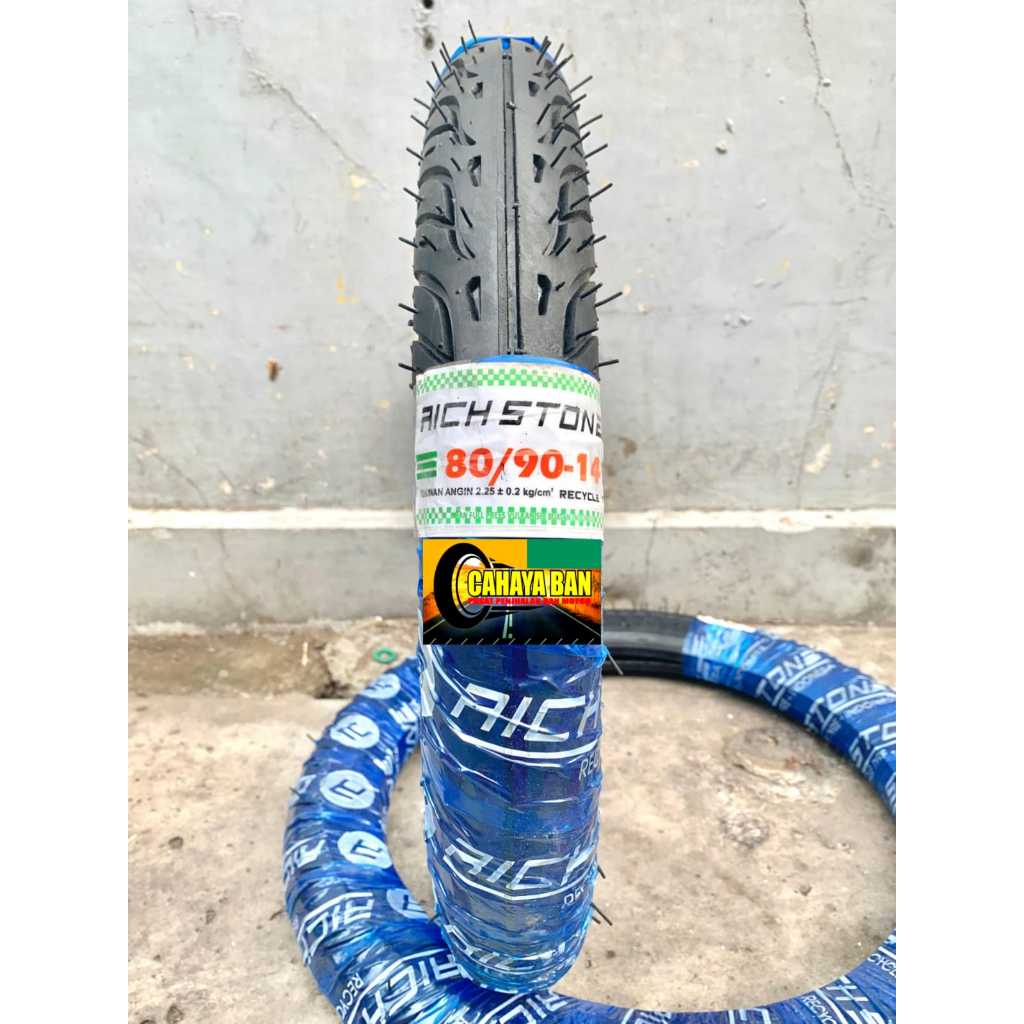 BAN MOTOR MATIC RICH STONE 80/90-14 BAN MOTOR RING 14 FEDERAL TUBE TYPE/BUKAN TUBELESS ban 80/90-14 