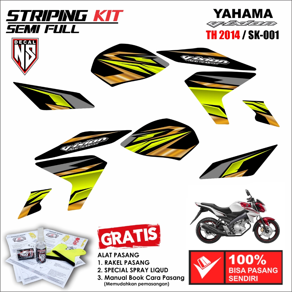 Striping Vixion NVL 2014 Stiker Vixion NVL 2014 Desain Variasi