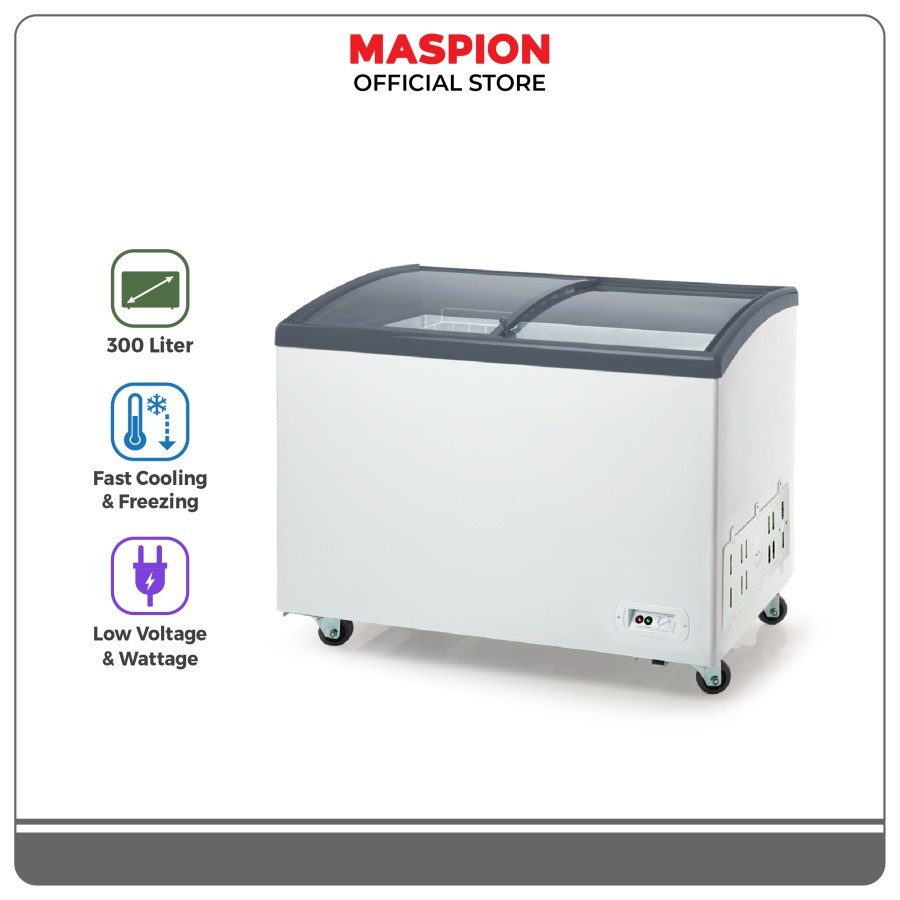 MASPION FREEZER BOX CHEST FREEZER UFH 300 C KAPASITAS 300 LITER