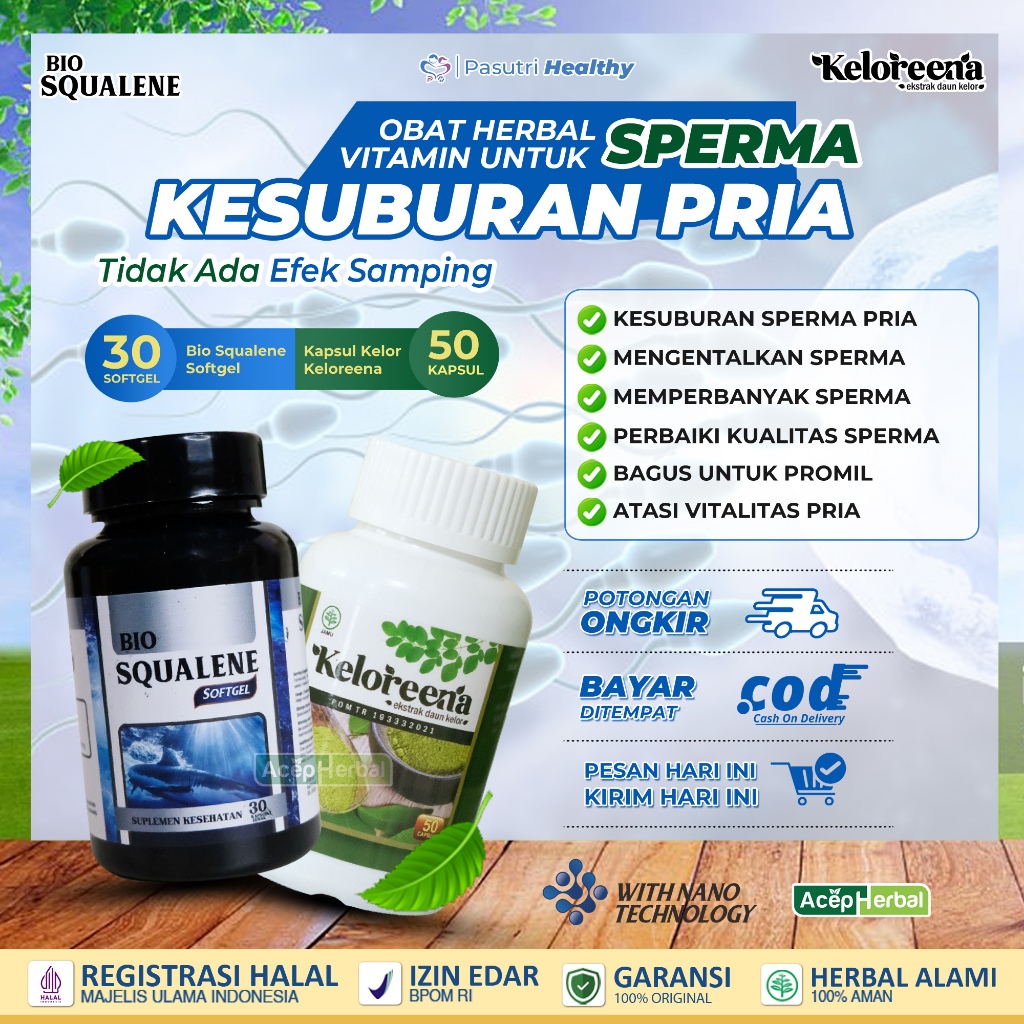 Vitamin Sperma Pria Obat Kesuburan Pria Penyubur Sperma Untuk Promil Pengental Penambah Sperma Herba