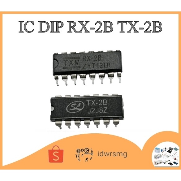 RX-2B dan TX-2B IC sepasang Pasangan IC Remote Remot RC RX28 TX2B